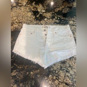 white size 25 free people shorts